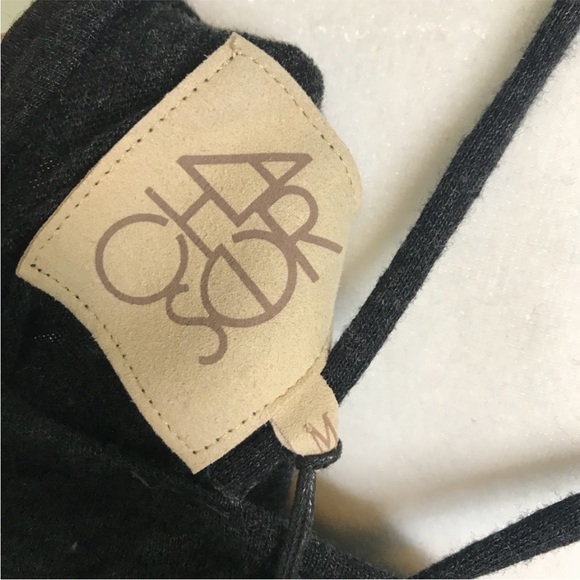 CHASER | NWT Charcoal Grey Long Sleeve Caged Neck Dress Women’s Size Medium - Picture 7 of 8